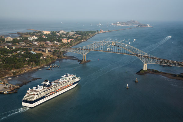 Celebrity Infinity Ship Exterior Panama Canal